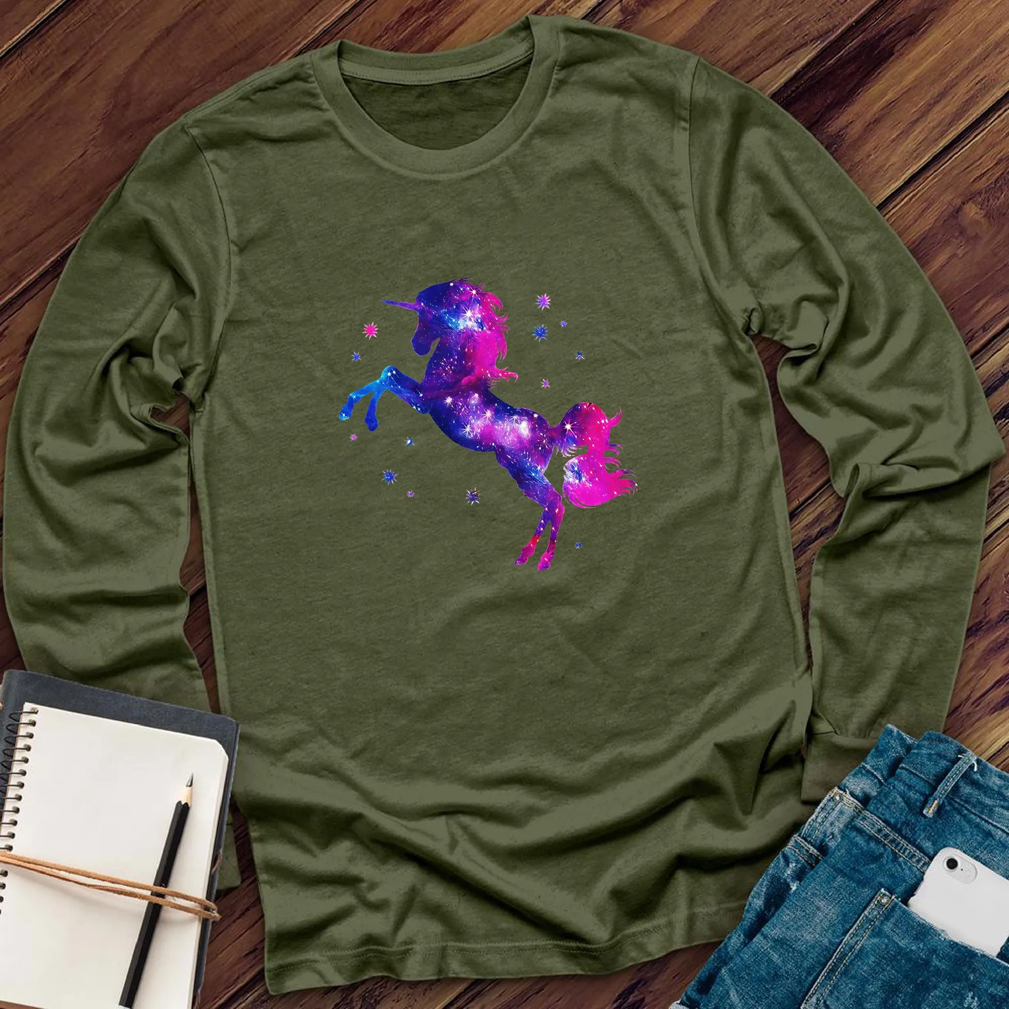 Pink And Purple Rainbow Long Sleeve