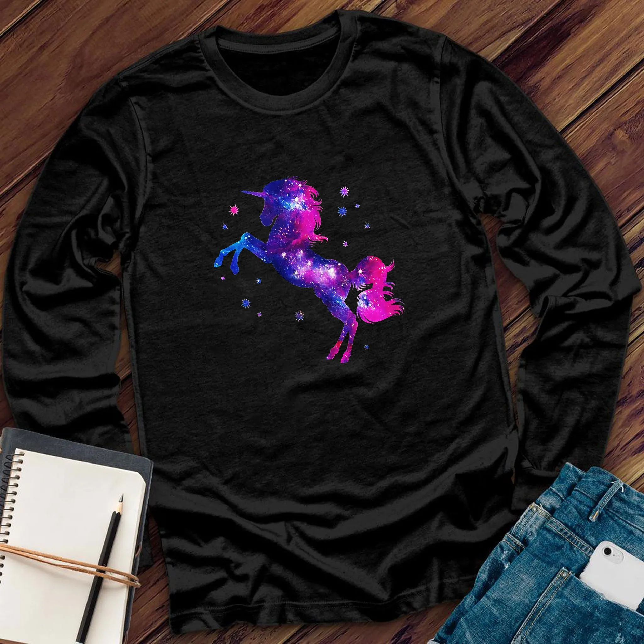 Pink And Purple Rainbow Long Sleeve
