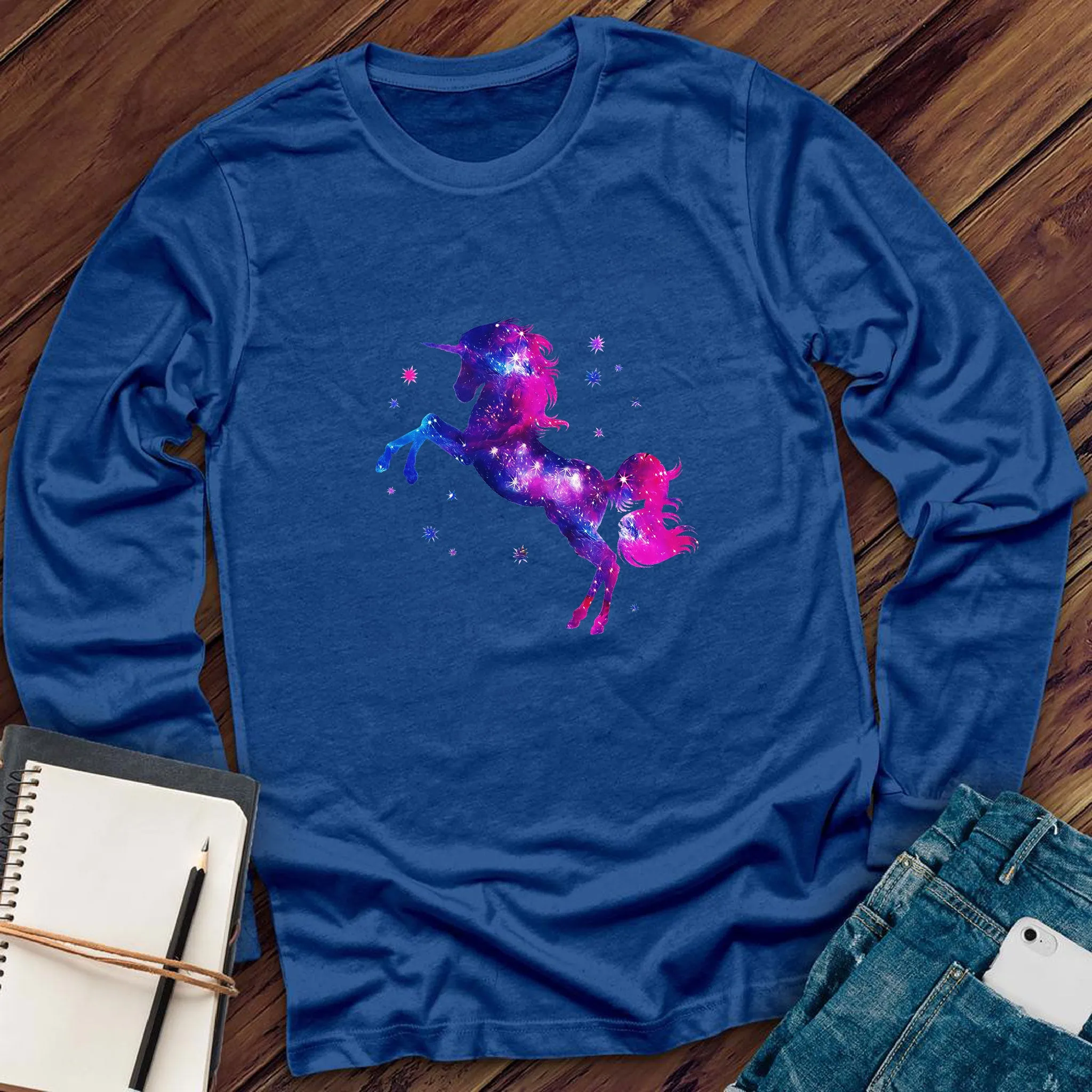 Pink And Purple Rainbow Long Sleeve