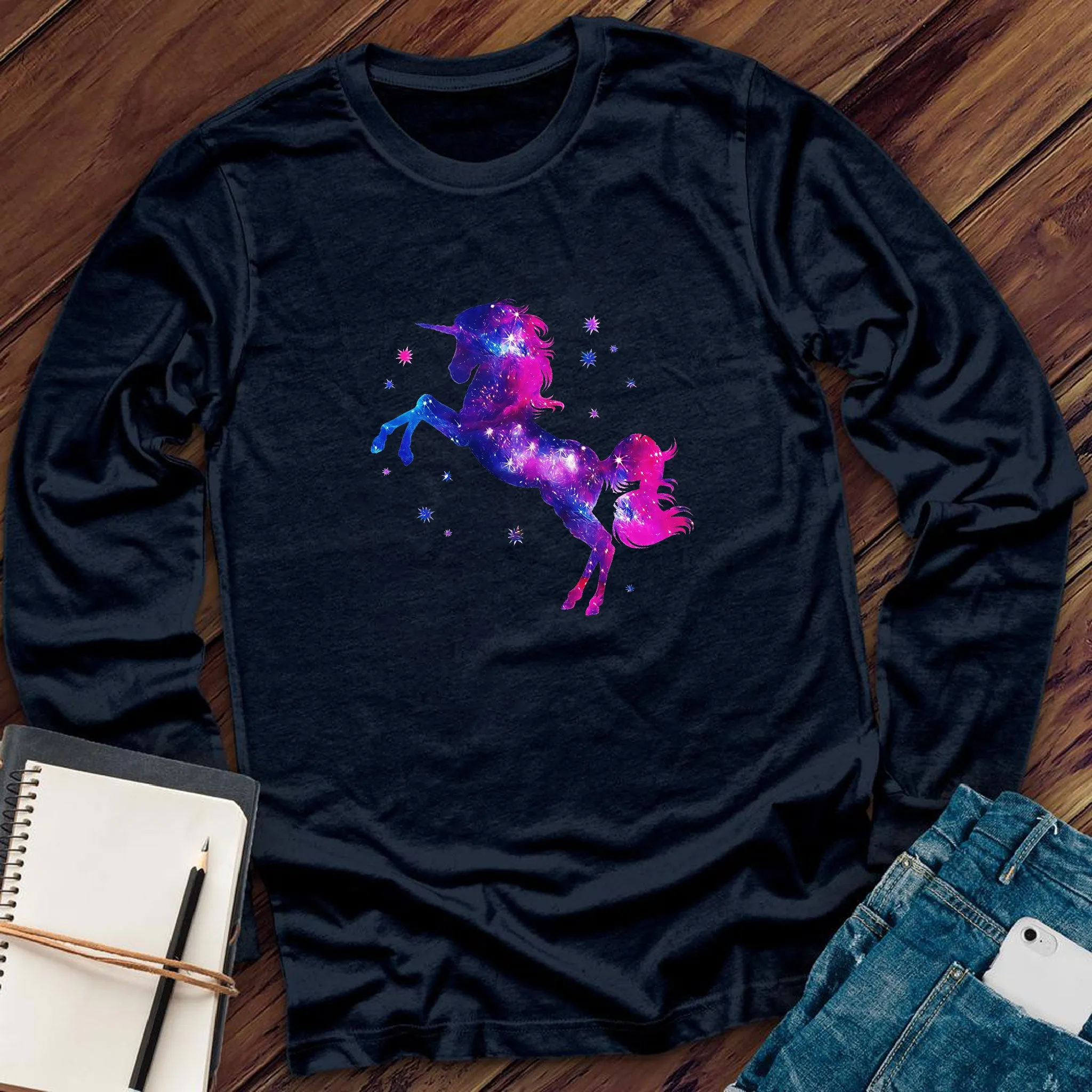 Pink And Purple Rainbow Long Sleeve