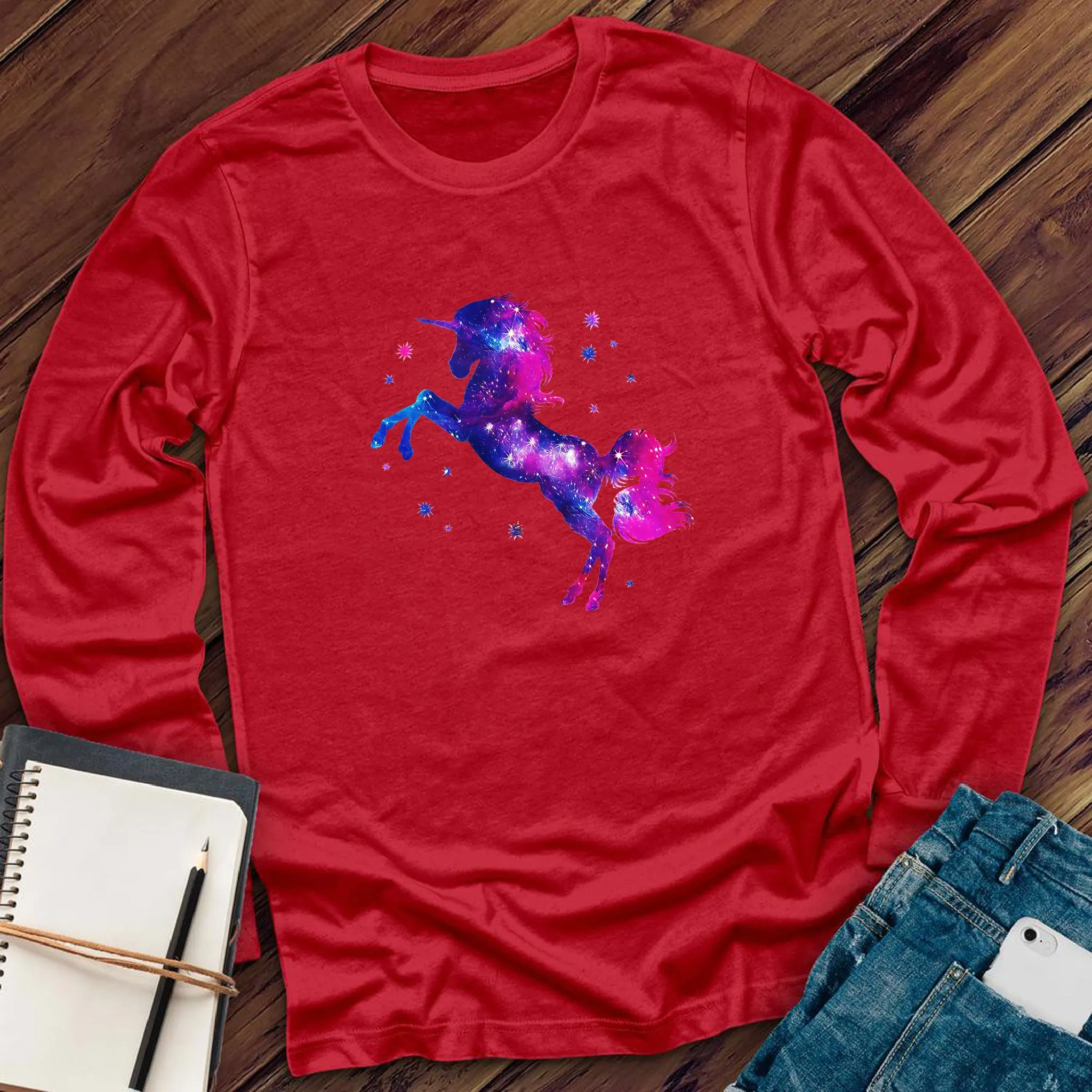 Pink And Purple Rainbow Long Sleeve