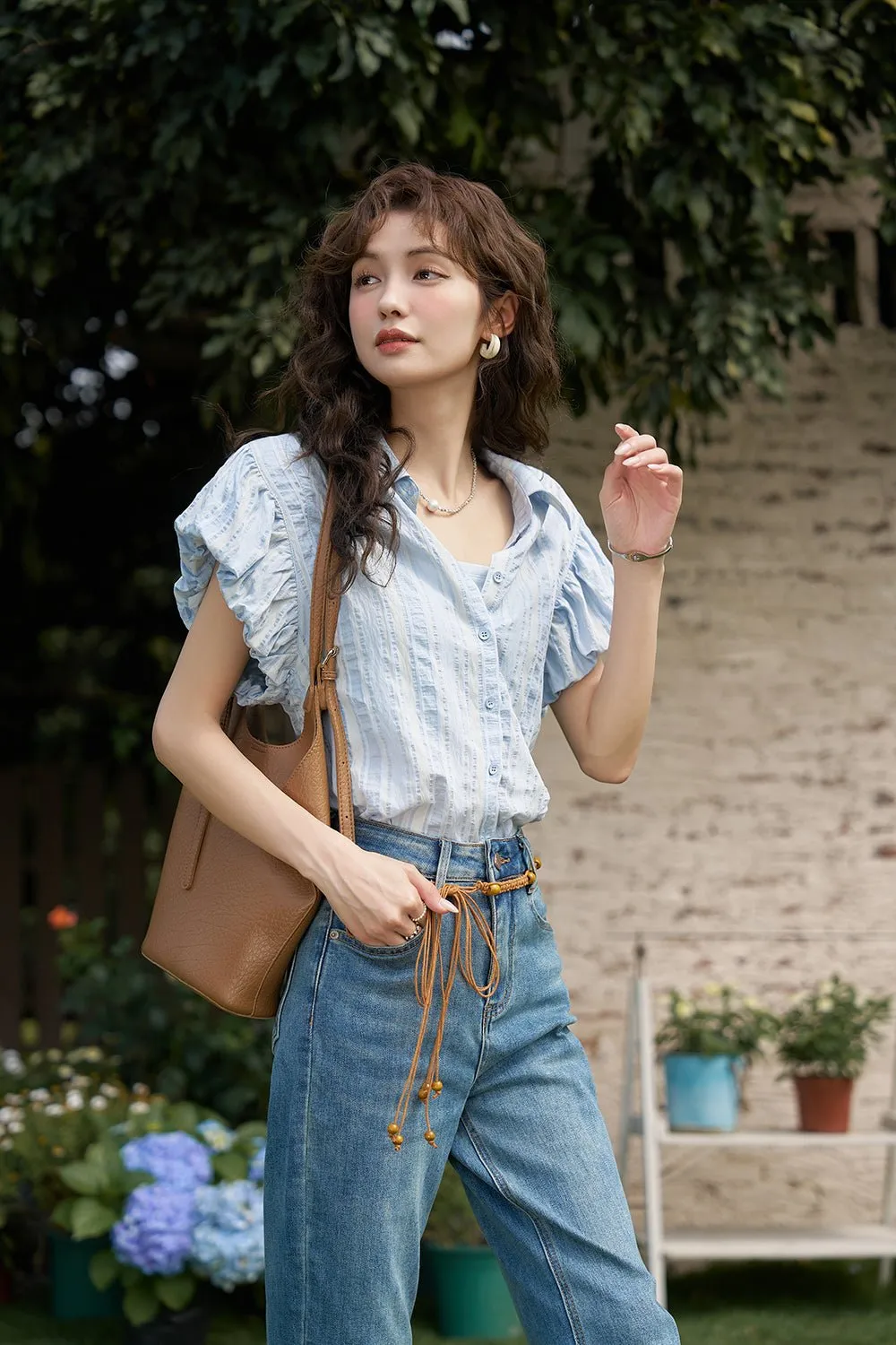 Puff Sleeve Shirts for Women