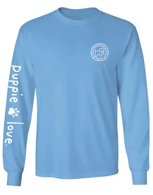 Puppie Love Elf Pup Adult Long Sleeve Tee