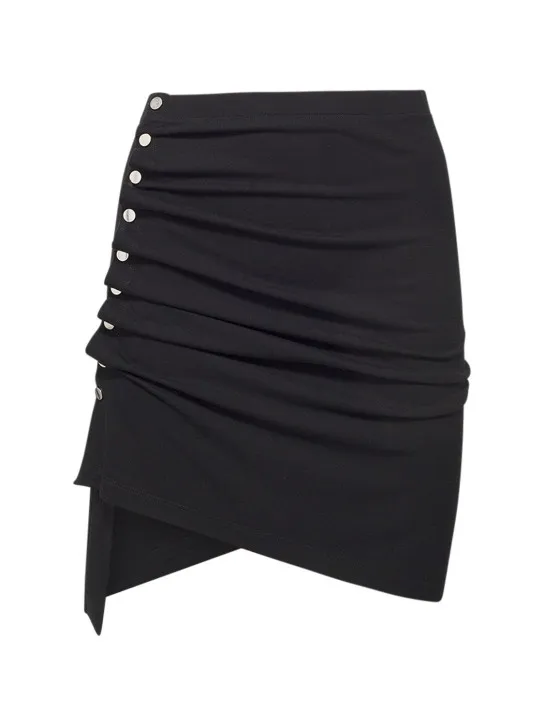 Rabanne   Light jersey draped mini skirt 