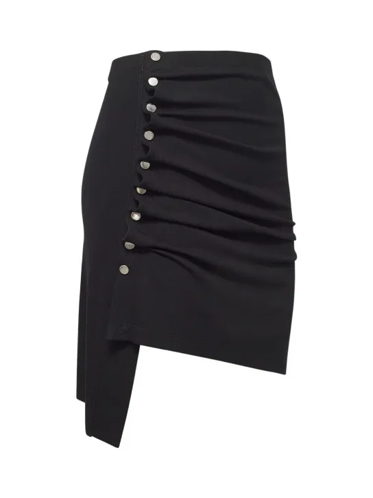 Rabanne   Light jersey draped mini skirt 