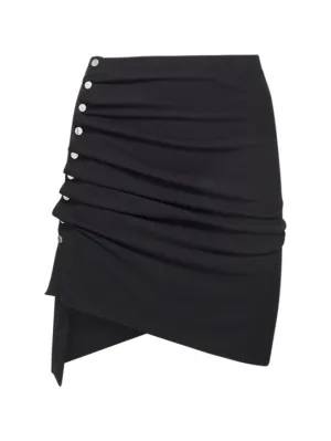 Rabanne   Light jersey draped mini skirt 