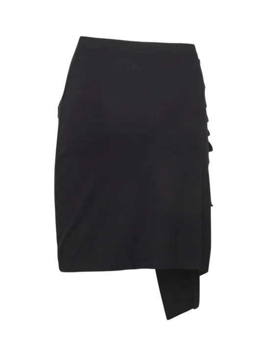 Rabanne   Light jersey draped mini skirt 