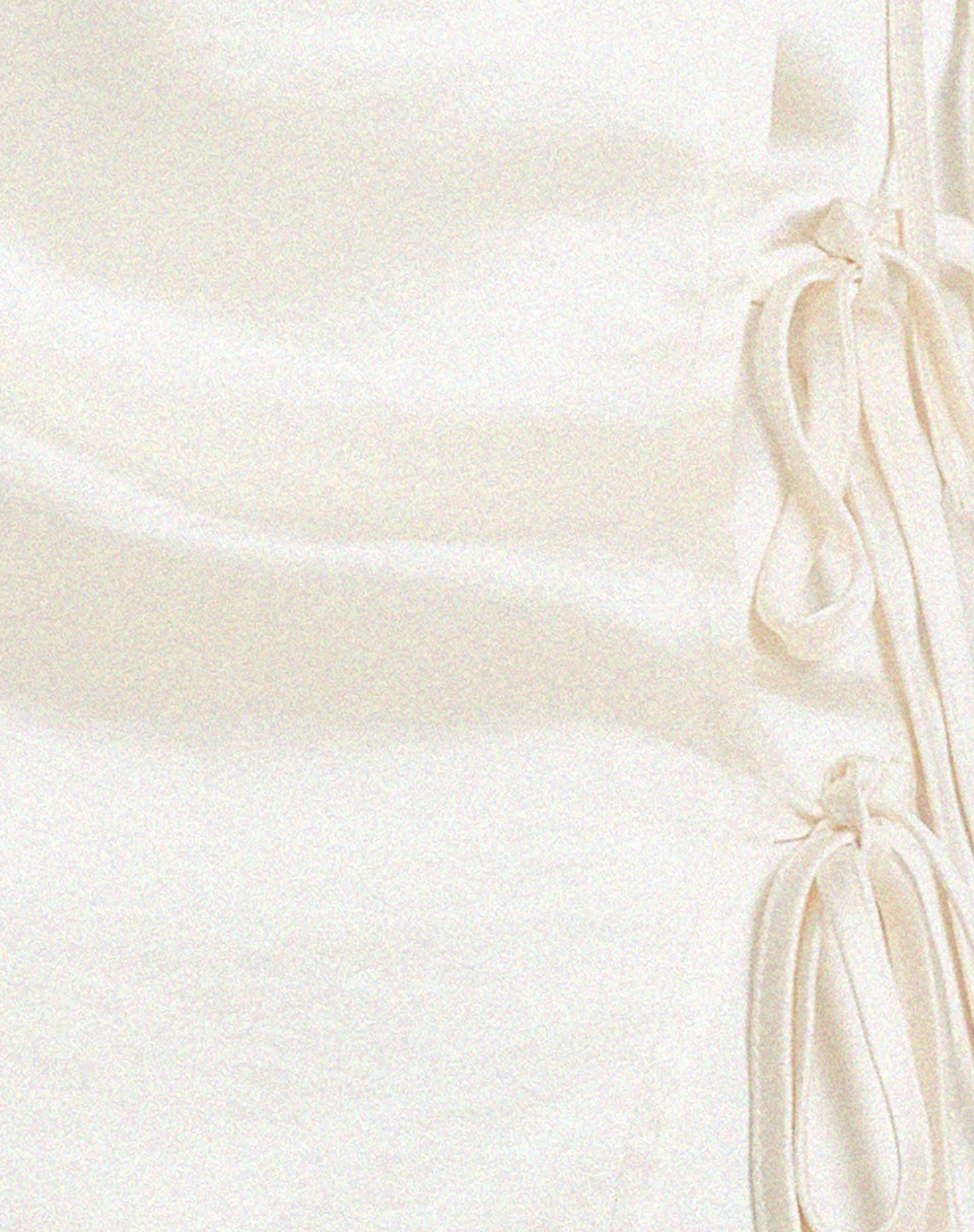 Raykoz Mini Skirt in Satin Ivory