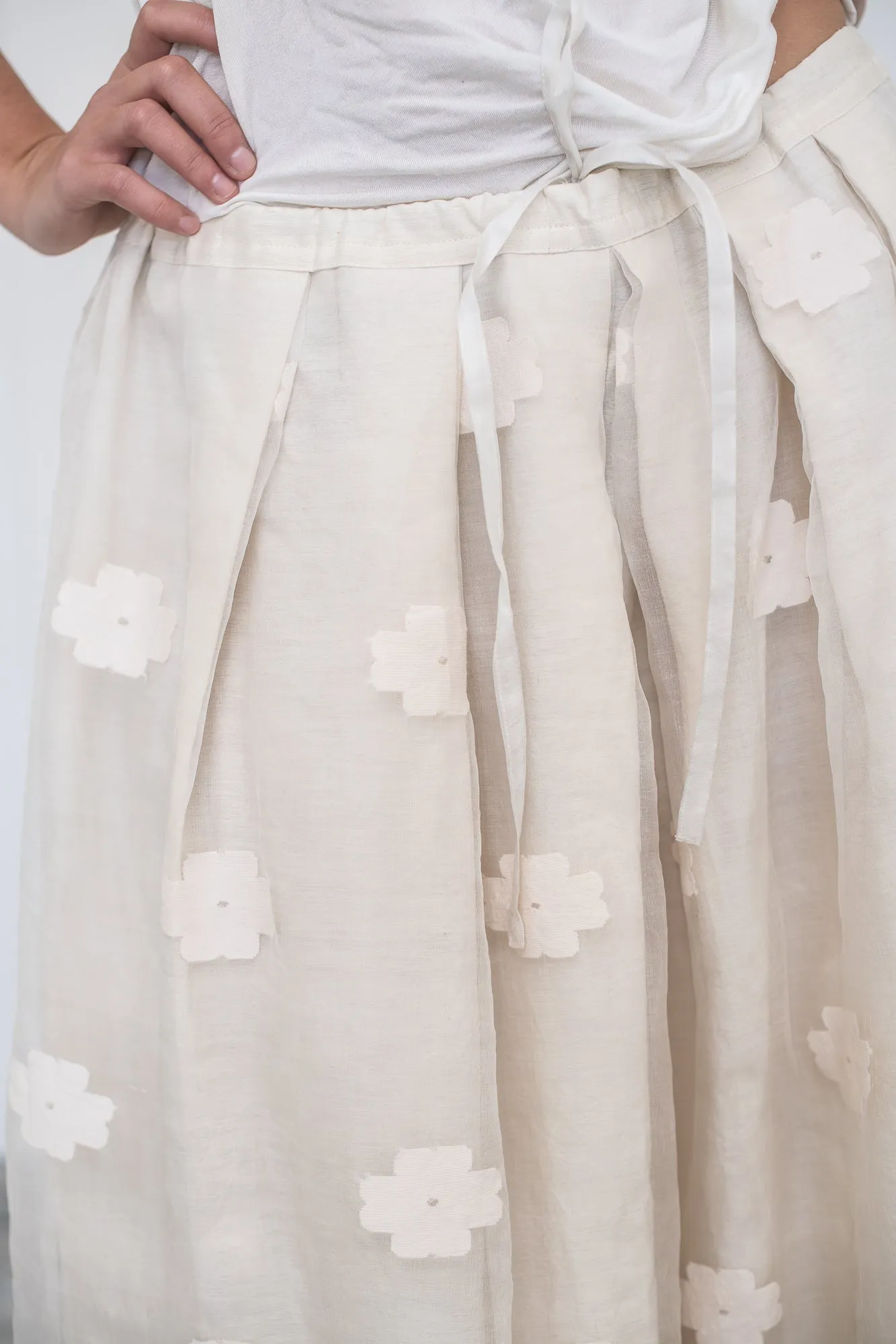 Silk organza skirt