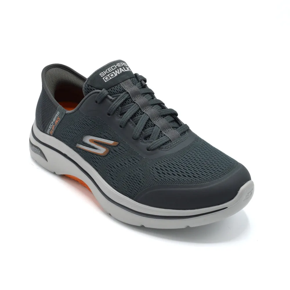 Skechers ArchFit Simplicity -Mens Wide Fit Casual Trainer - 4E Width Fitting - Grey