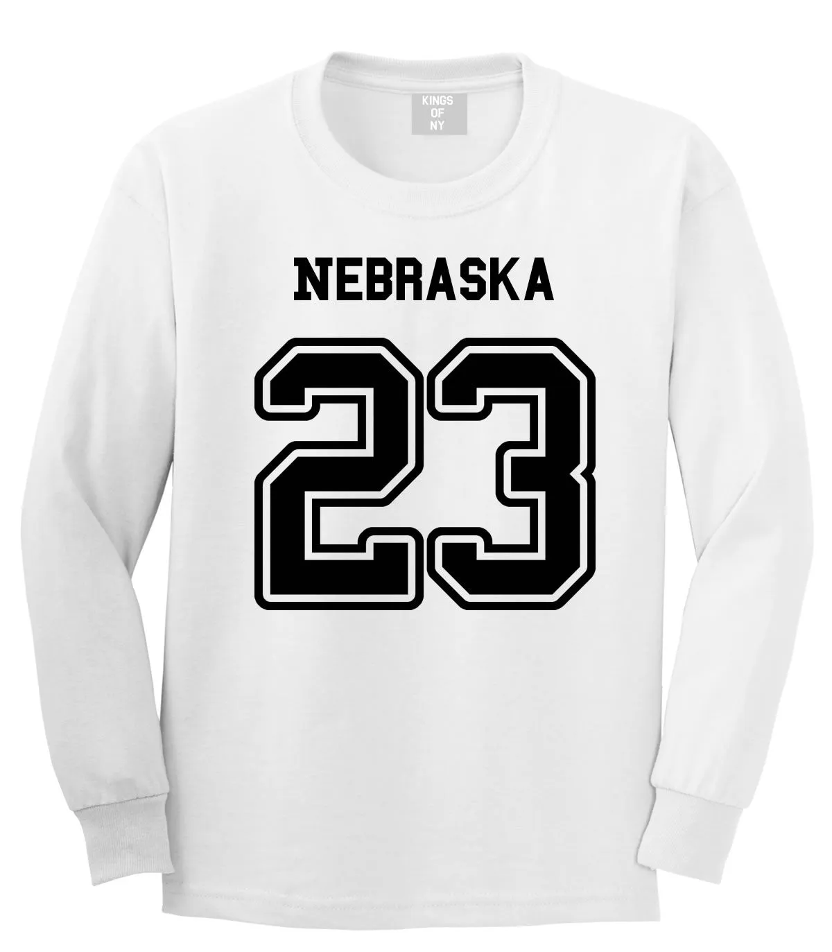 Sport Style Nebraska 23 Team State Jersey Long Sleeve T-Shirt