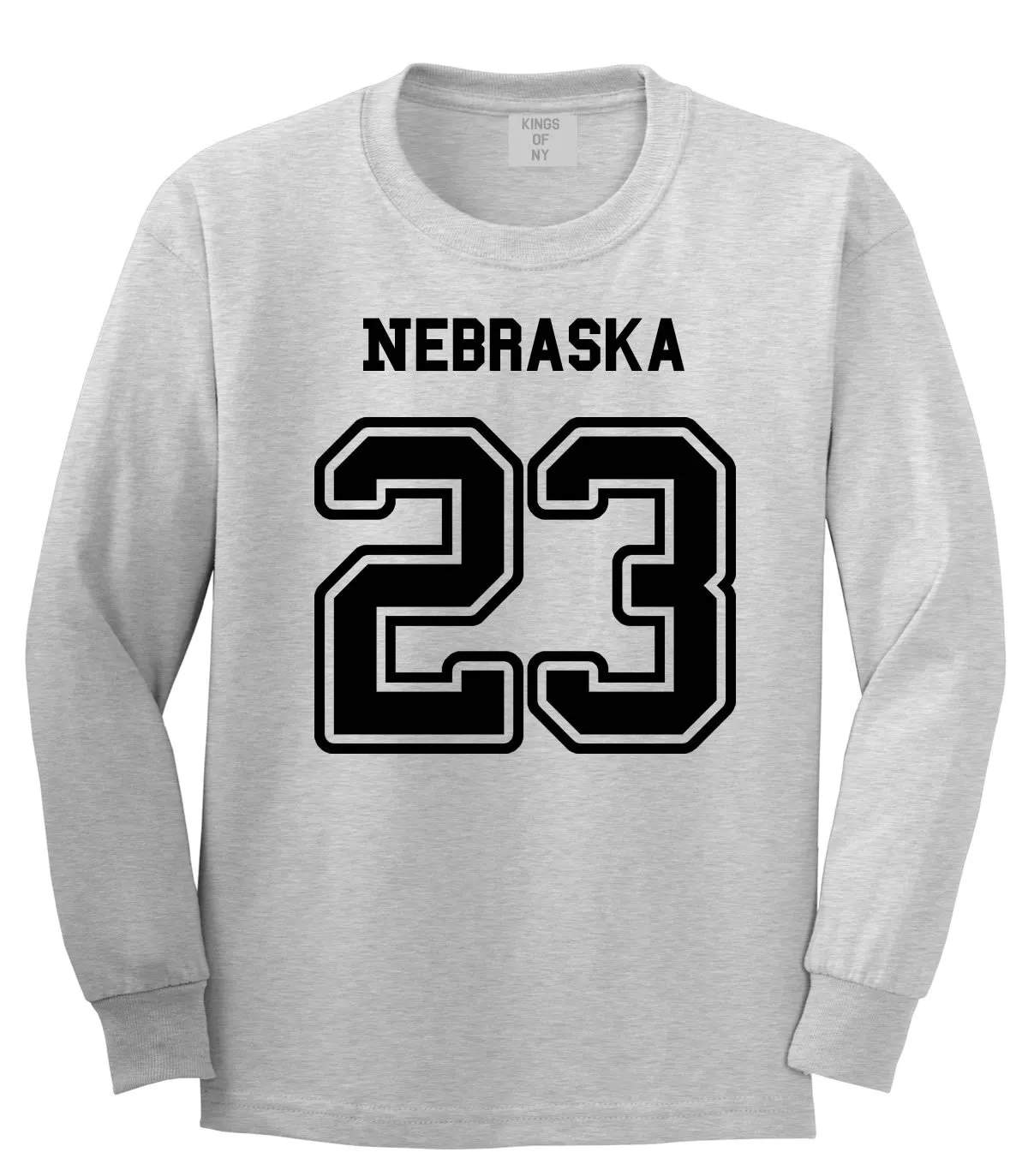 Sport Style Nebraska 23 Team State Jersey Long Sleeve T-Shirt