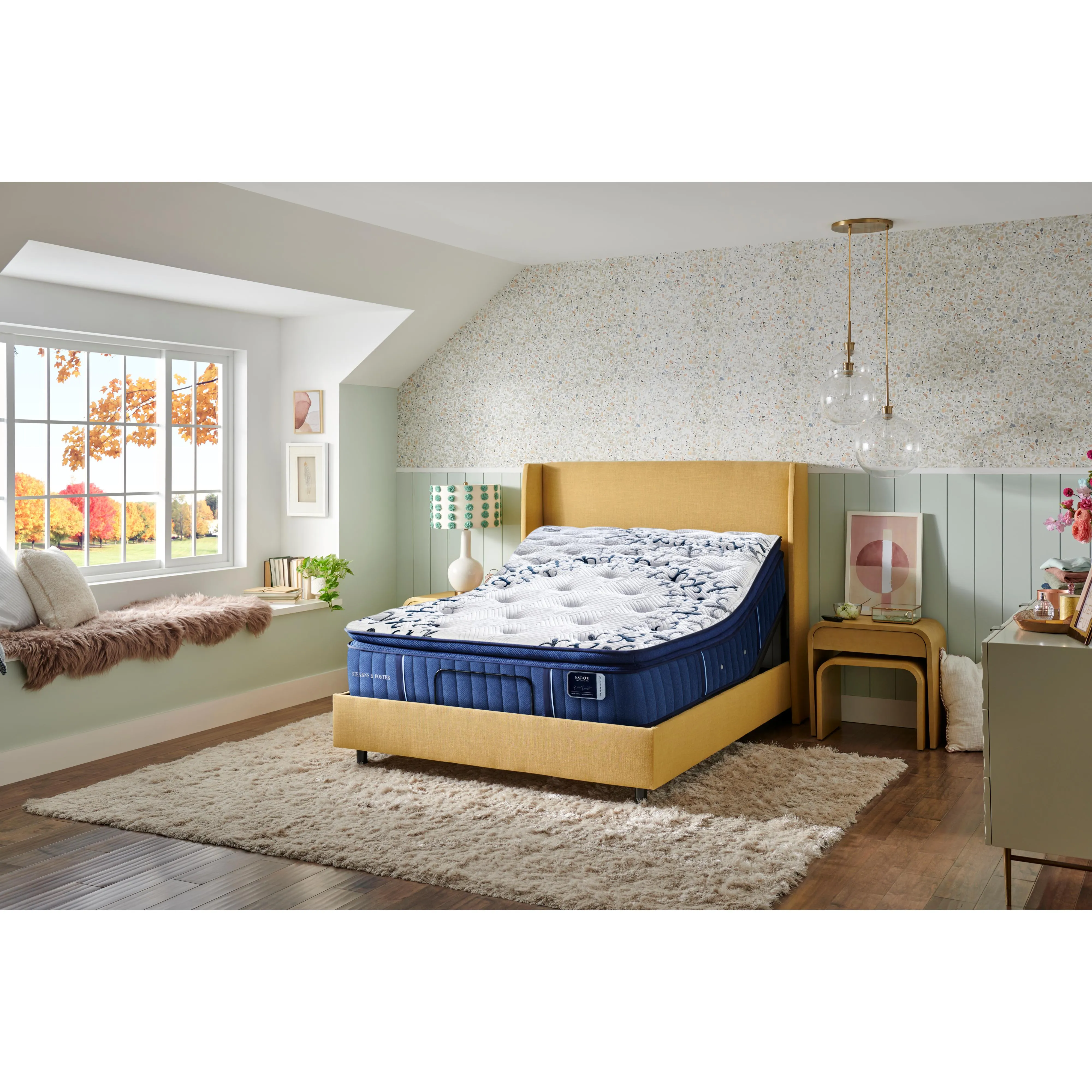 Stearns & Foster Mon Cheri Luxury Cushion Firm Pillow Top Mattress (Queen)