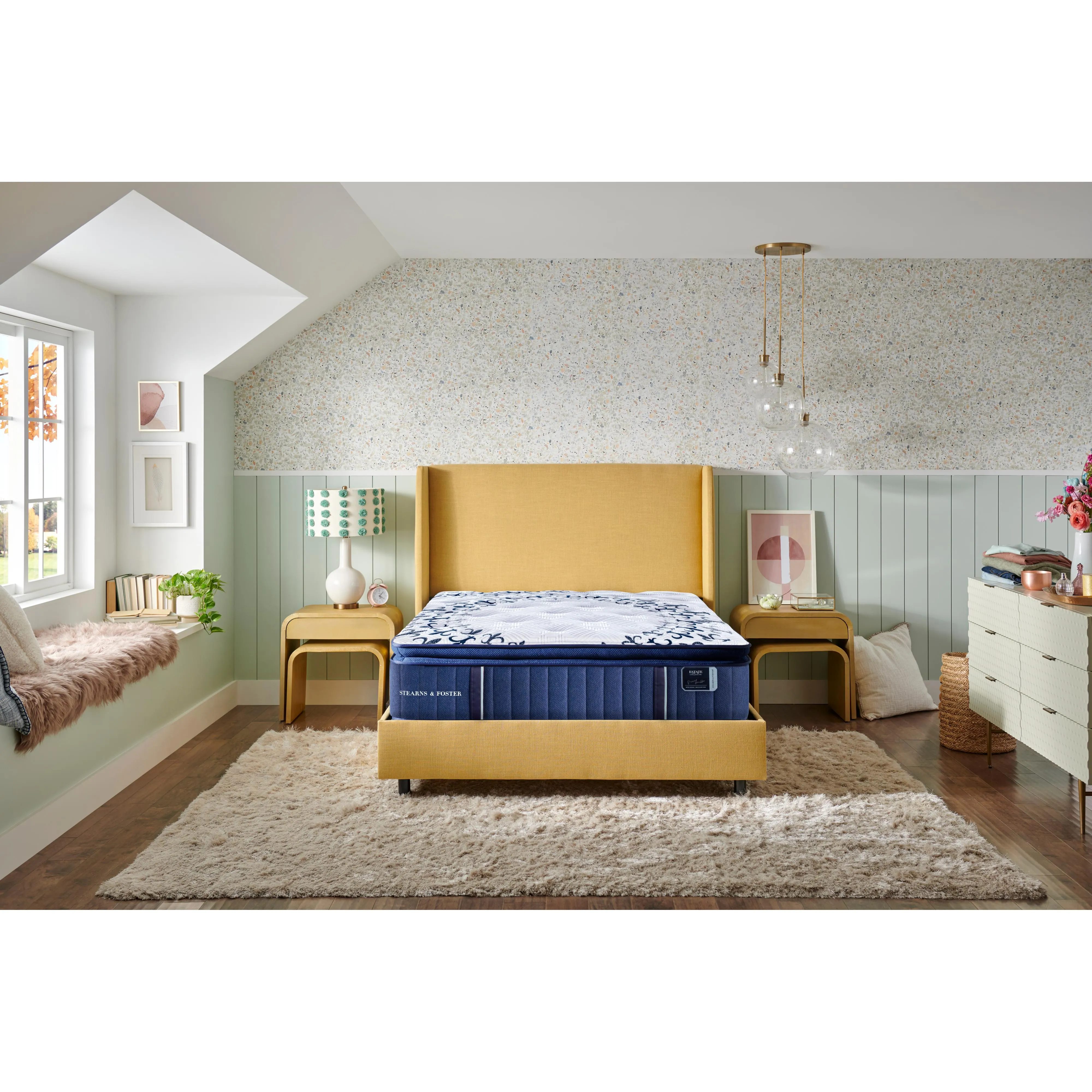 Stearns & Foster Mon Cheri Luxury Cushion Firm Pillow Top Mattress (Queen)