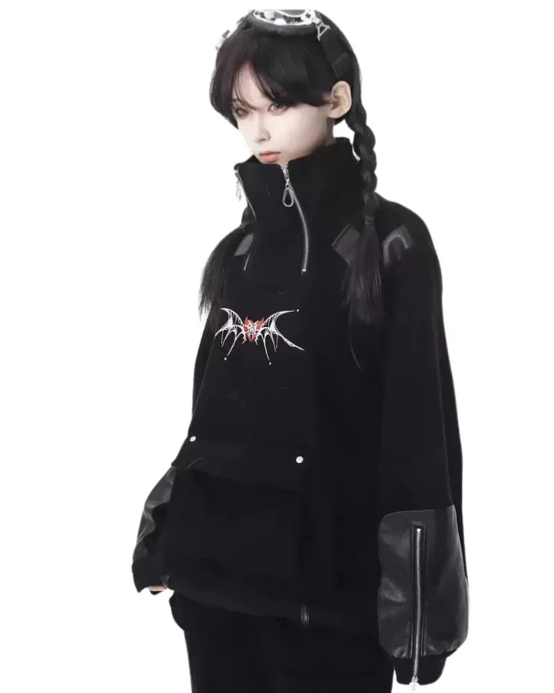 Techwear Sweet Girl Hoodie Pants And Cargo Skirt Set（Sold Separately）