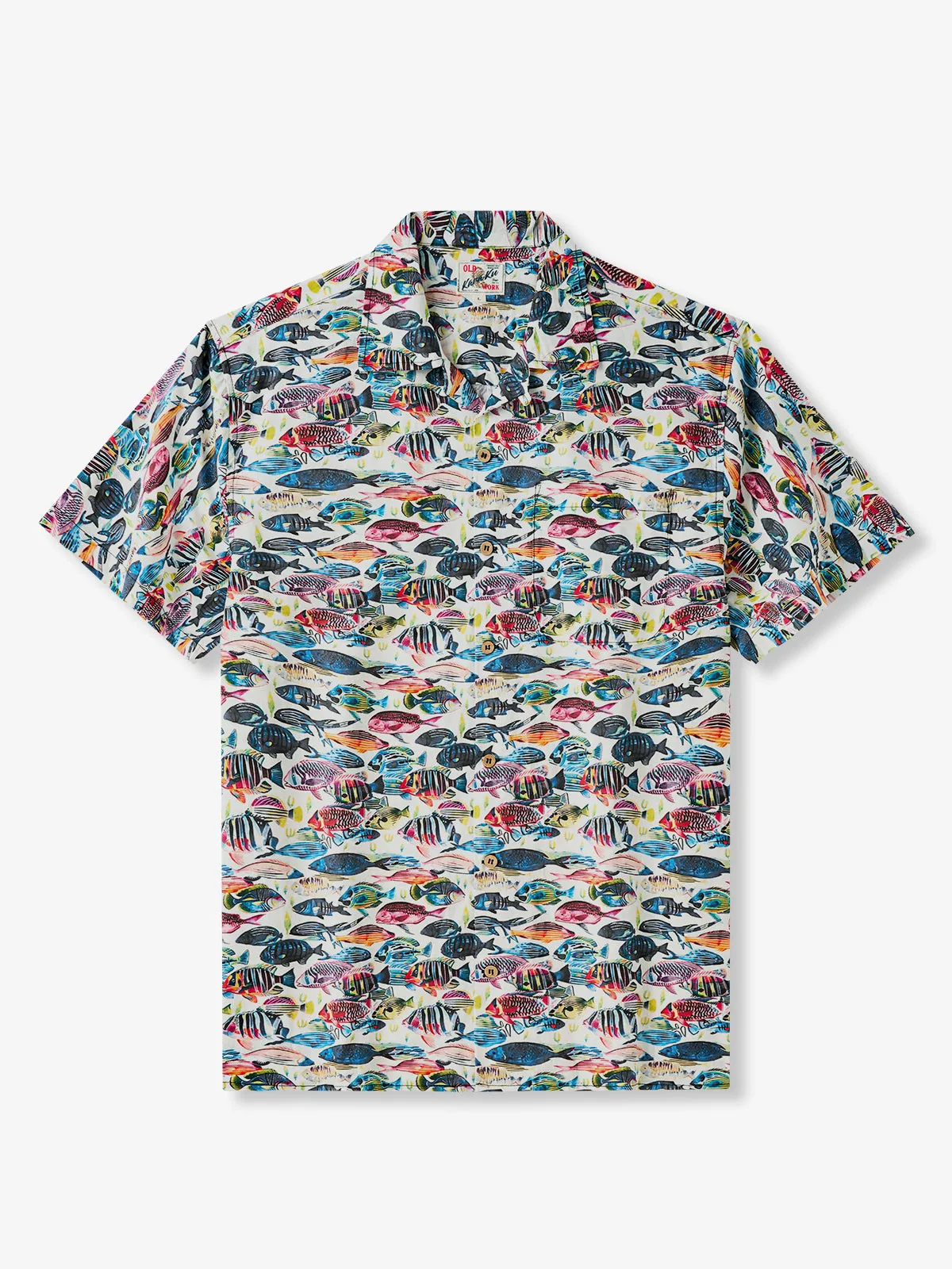 Various Fish Cotton Camp Shirt