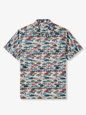Various Fish Cotton Camp Shirt
