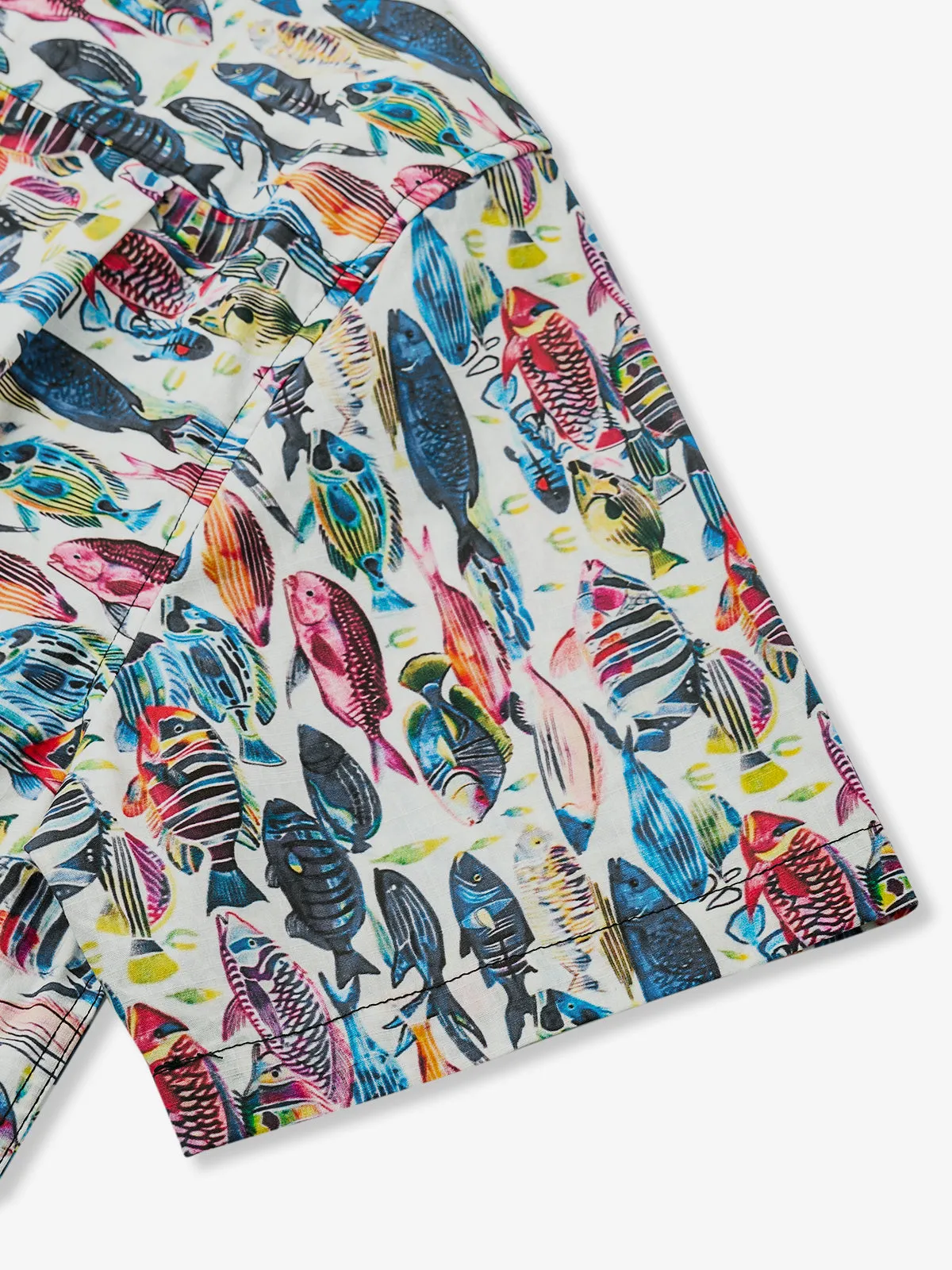 Various Fish Cotton Camp Shirt
