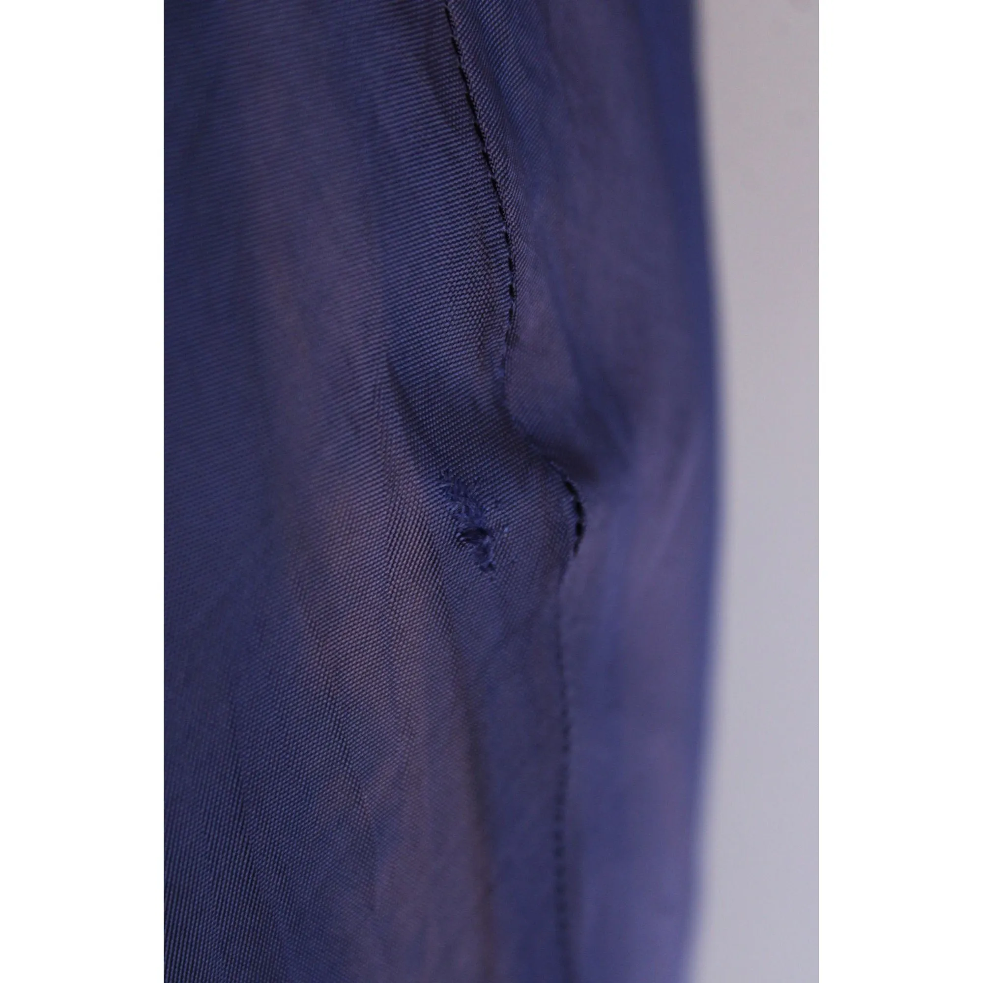 Vintage 1930s Navy Blue Rayon Full Slip