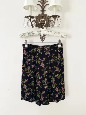 Vintage Floral 90s Mini Skirt (S/M)