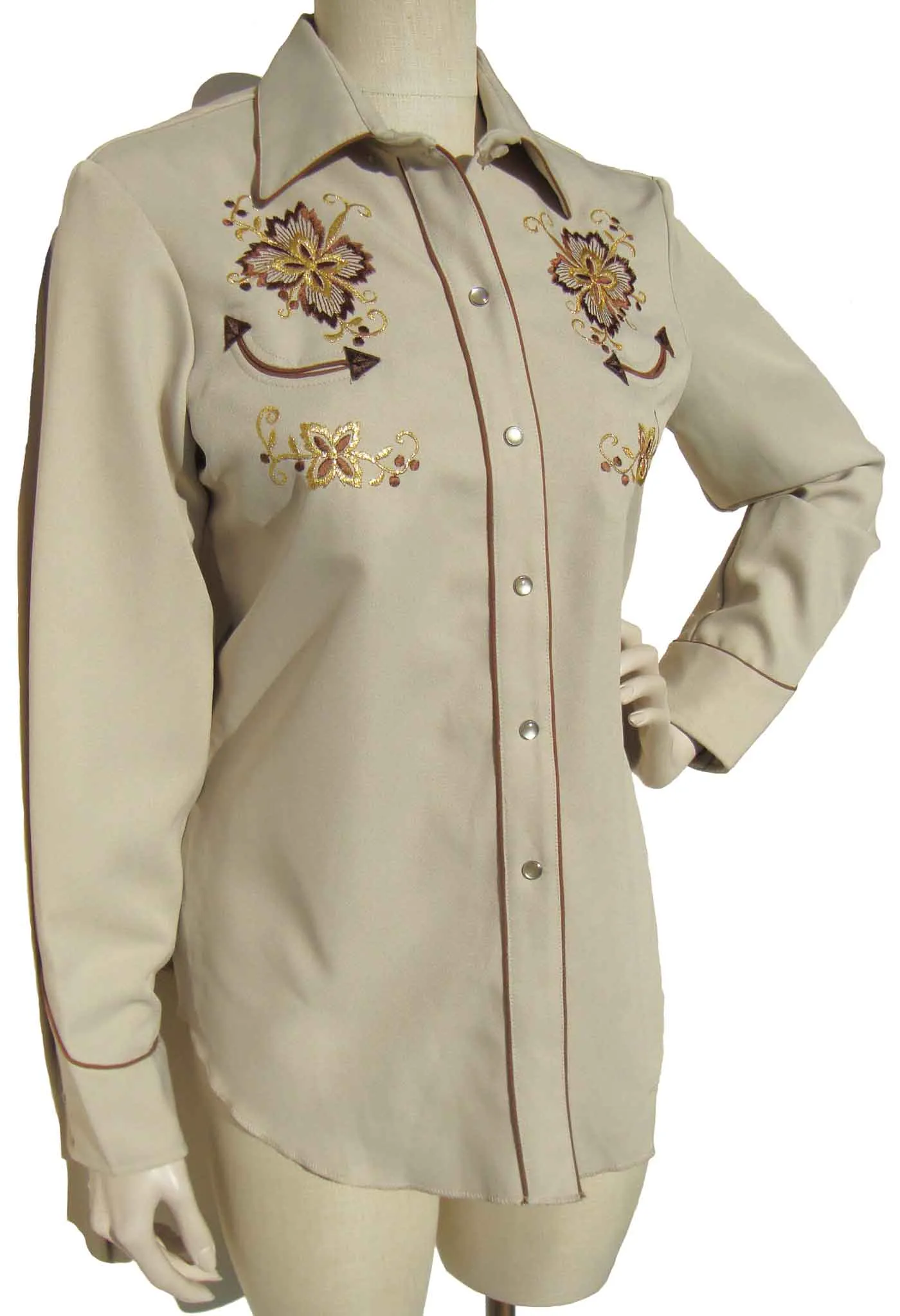 Vintage H Bar C Western Shirt Ranchwear Pearl Snap Buttons L
