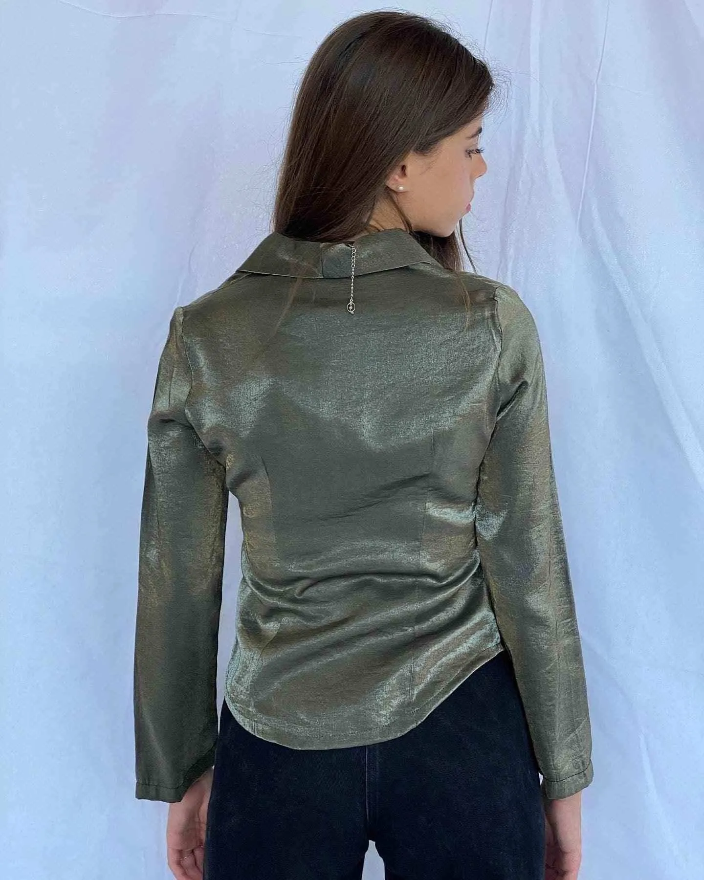 Vintage Hilvana Costoms Metallic Shirt