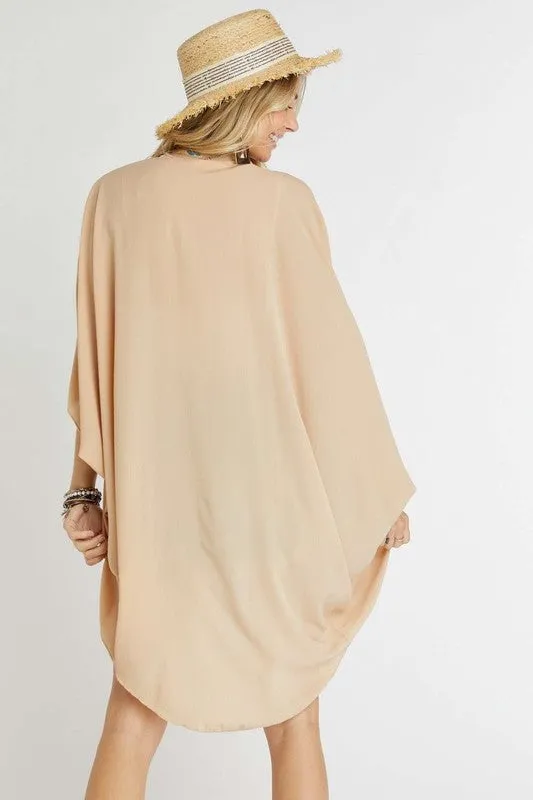 Walking in the Room Solid Kimono Cardigan