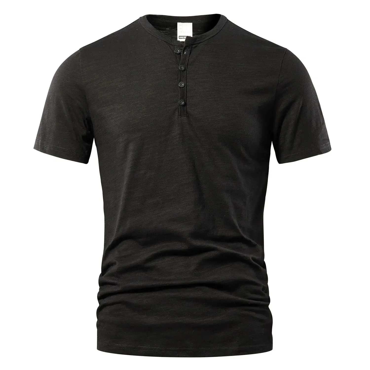 West Louis™ Designer Men Casual Short Sleeve Henry Tee