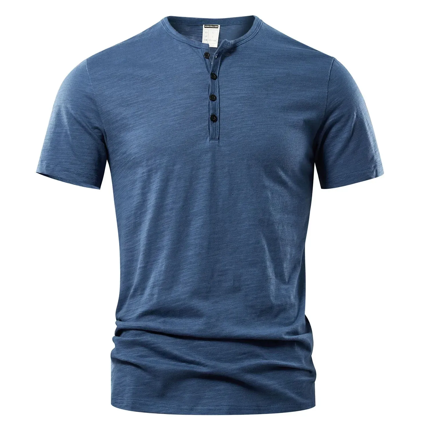 West Louis™ Designer Men Casual Short Sleeve Henry Tee