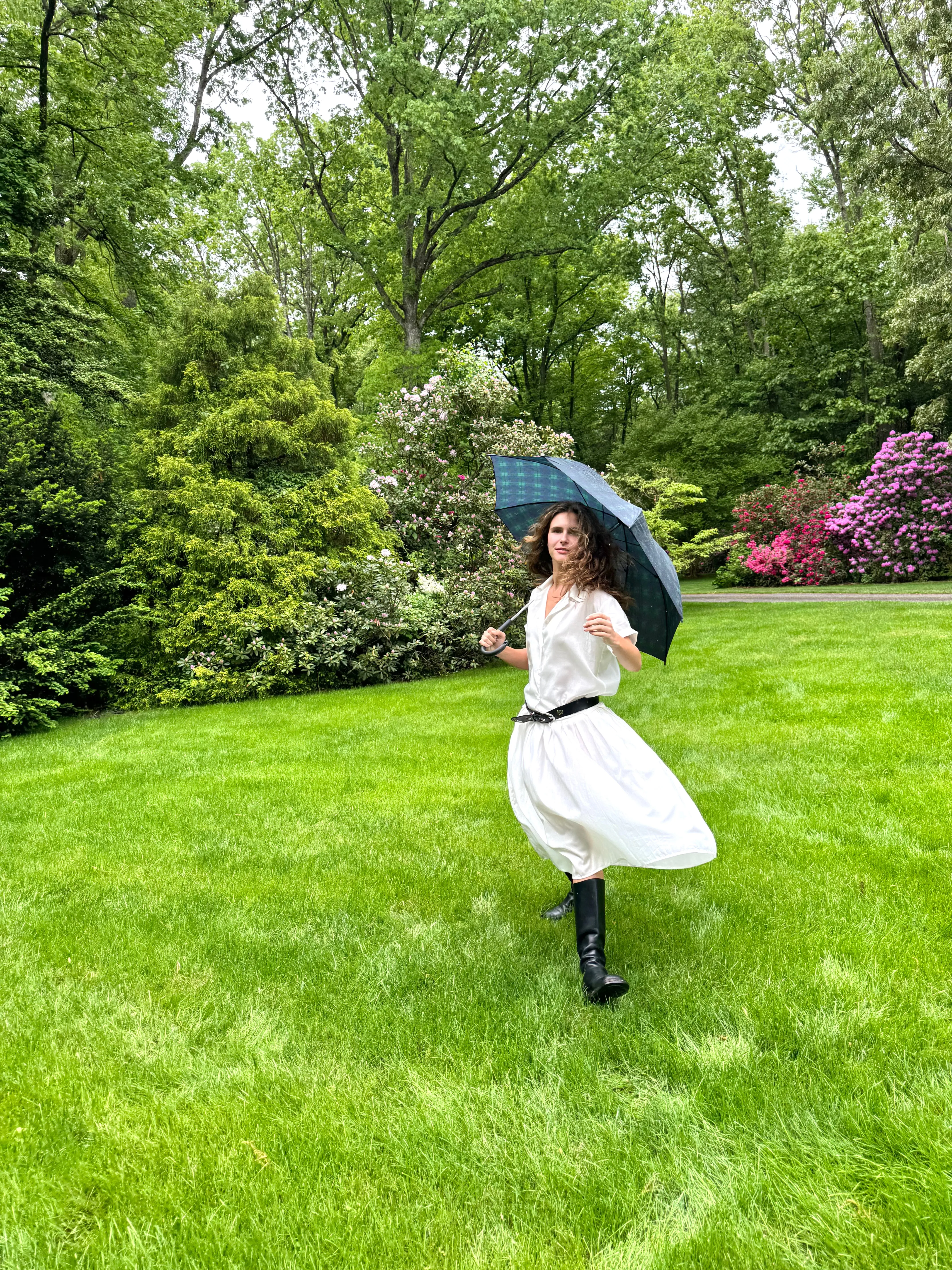 WHITE COTTON SKIRT