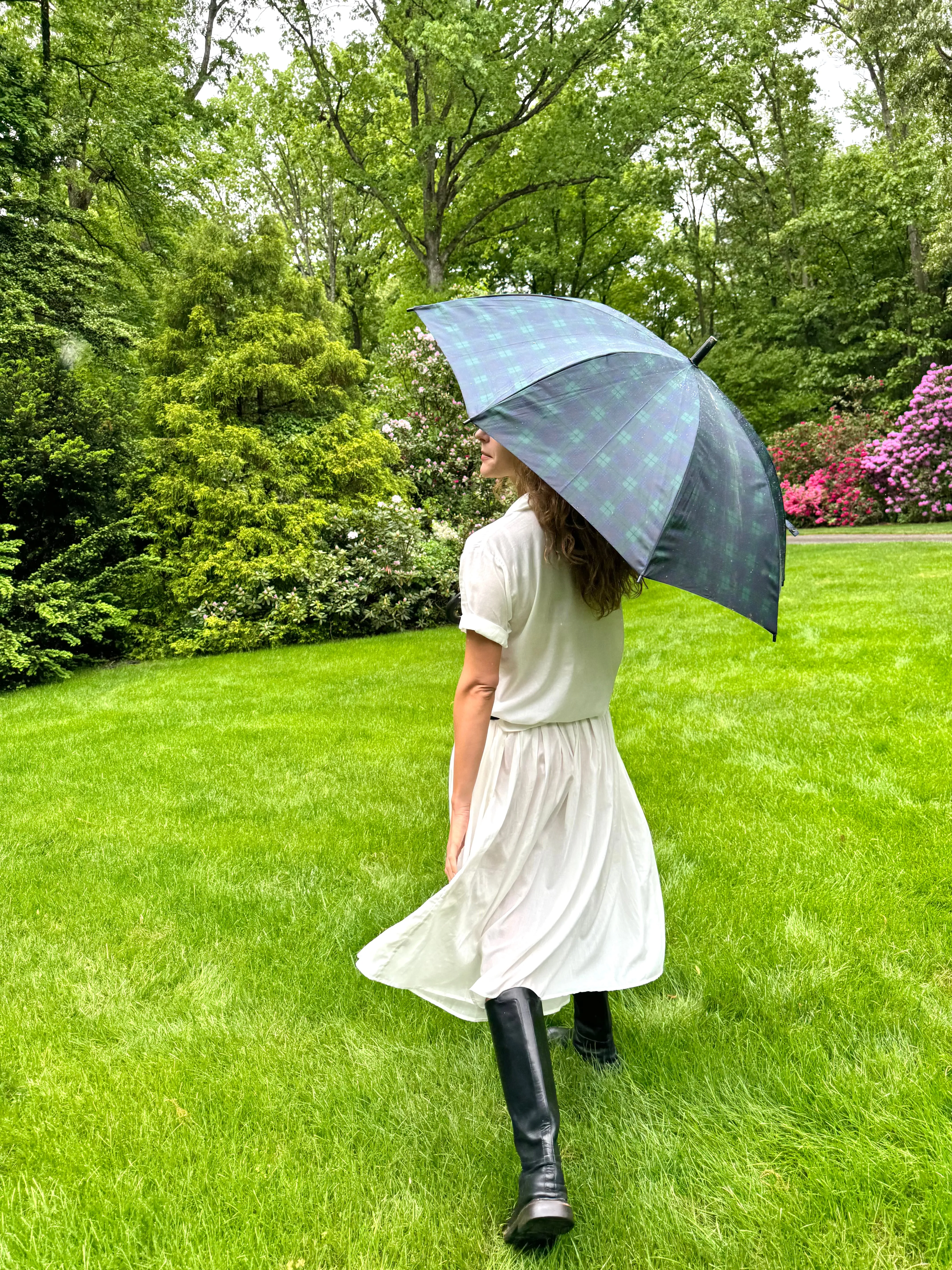 WHITE COTTON SKIRT