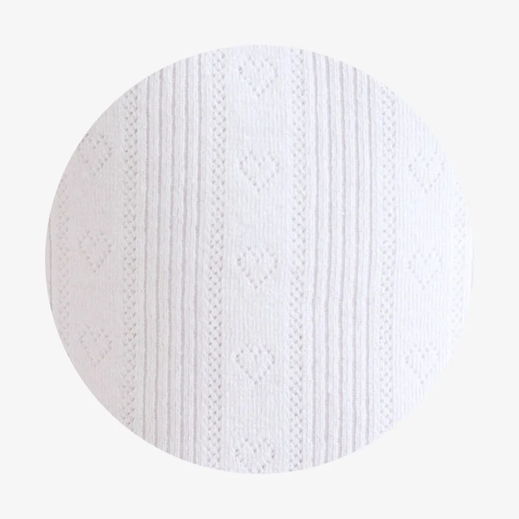 White Pointelle Women's Cardigan