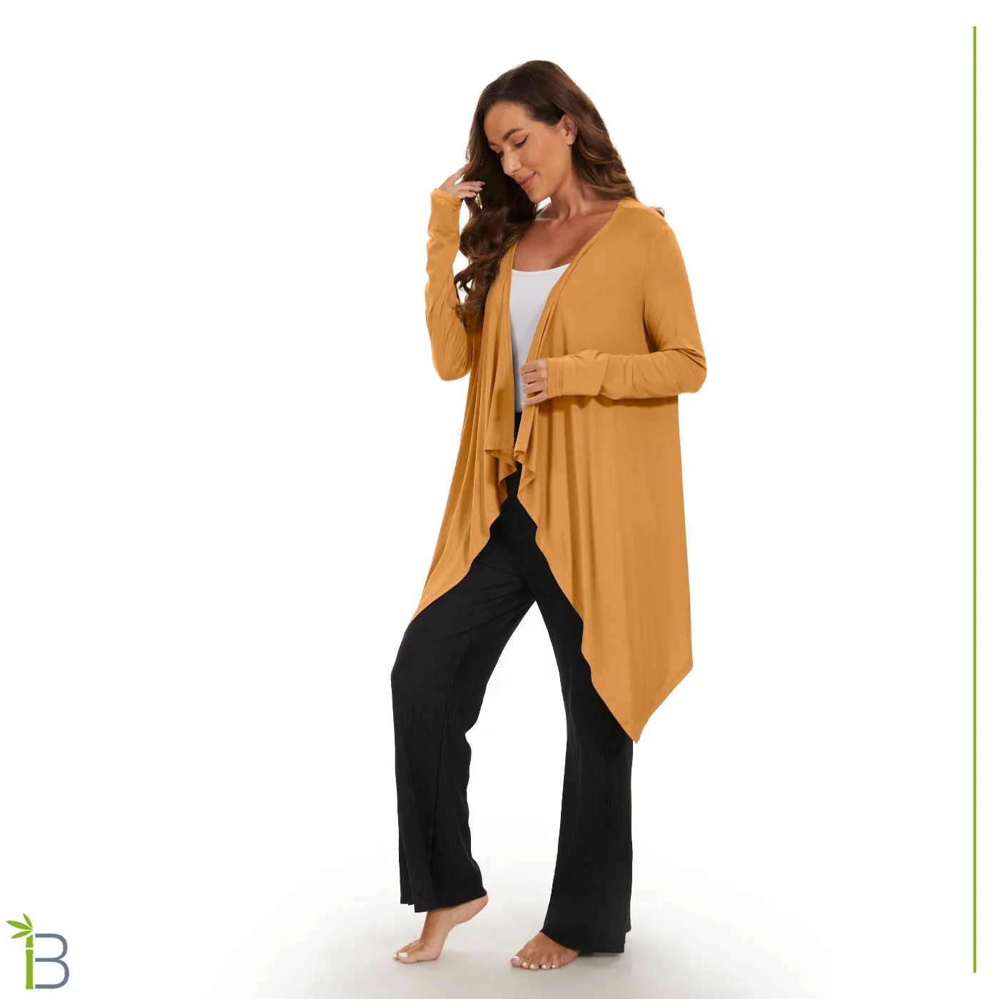 Women's Cardigan Waterfall Design