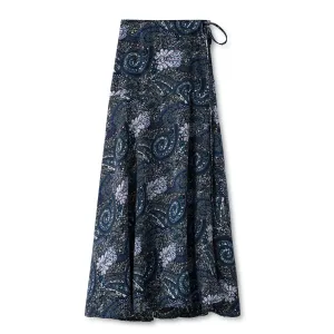 Wrap Tie Skirt IN: Paisley